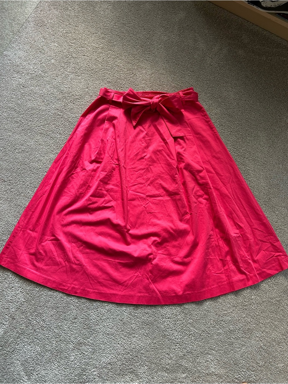 Ekyog organic cotton belted midi skirt
